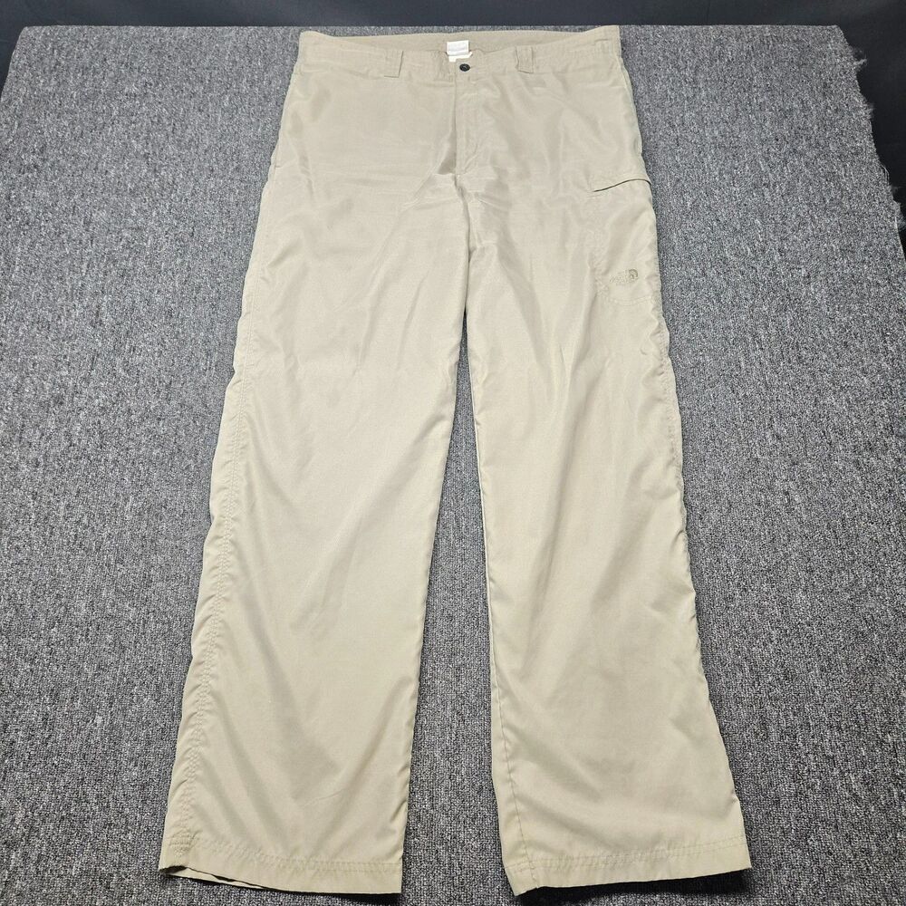 North Face Cargo Pants Men's 38 Tan Outdoor Hiking Lightweight Travel TNF